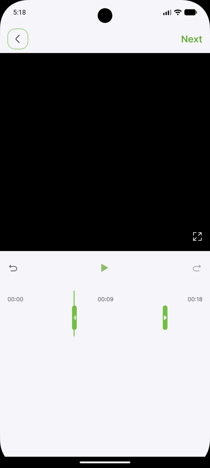Trim — frame-accurate swing clip
